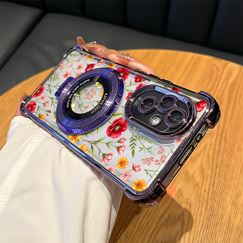 Vivo V40 - Capa de Telefone com Padrão Floral