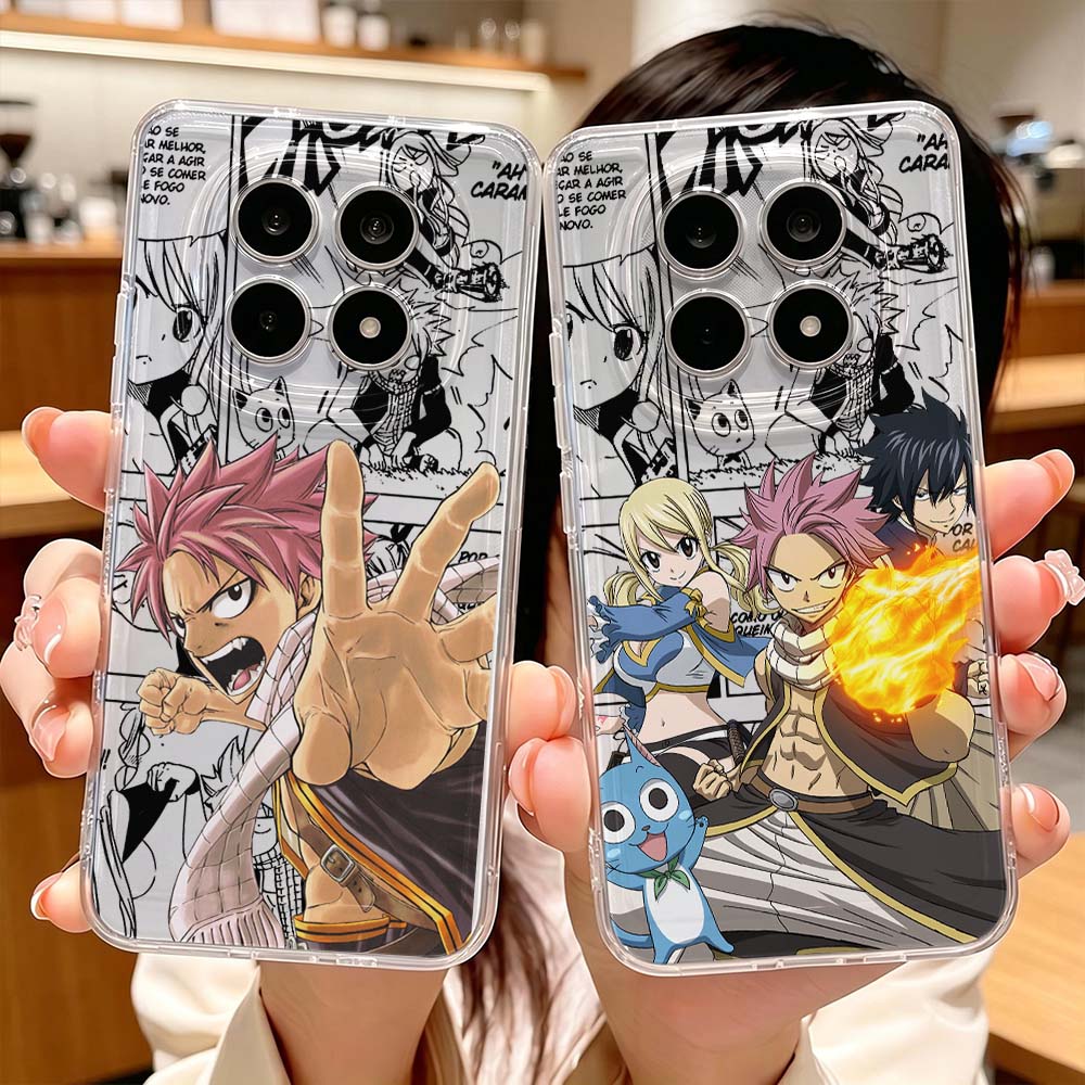 Xiaomi Redmi Note 13 - Capa Protetora Transparente FAIRY TAIL Natsu