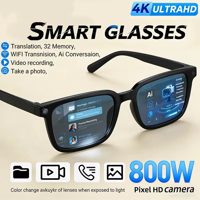 Smart Glasses Lens - Oneplus ai óculos inteligentes 8k hd