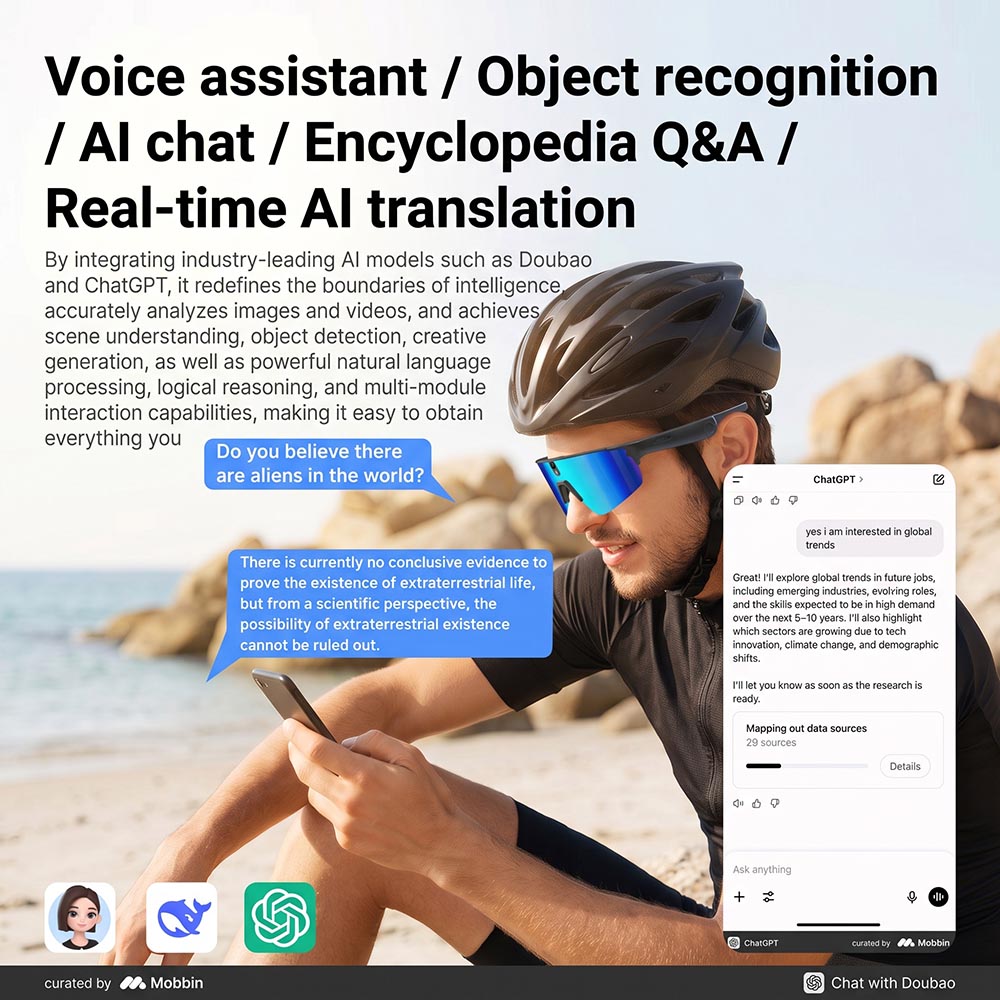 Óculos Inteligentes com IA, Câ - Smart Glasses Lens avaliação e preço