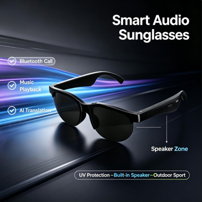 Óculos de Sol Inteligentes com - Smart Glasses Lens avaliação e preço